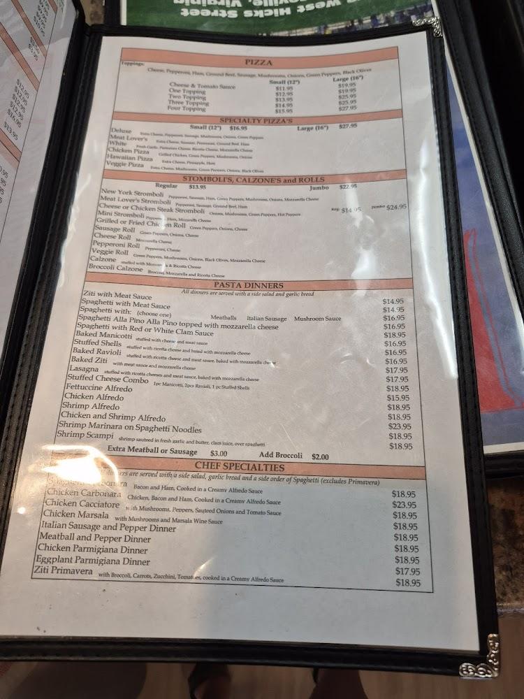 Pino's Pizza & Italian Restaurant Menu image 2